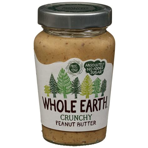whole earth crunchy peanut butter